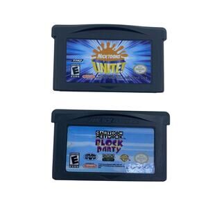 Cartoon Network Block Party & Nicktoons Unite! Nintendo Game Boy Advance GBA Lot